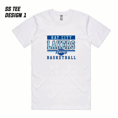 BAY CITY LAKERS WHITE SS TEE